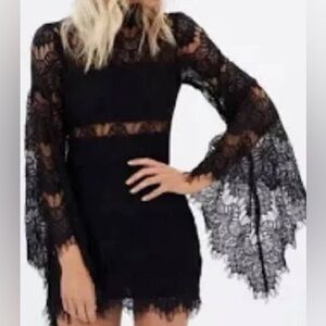 Mink pink Chevrolet dress with bell sleeves